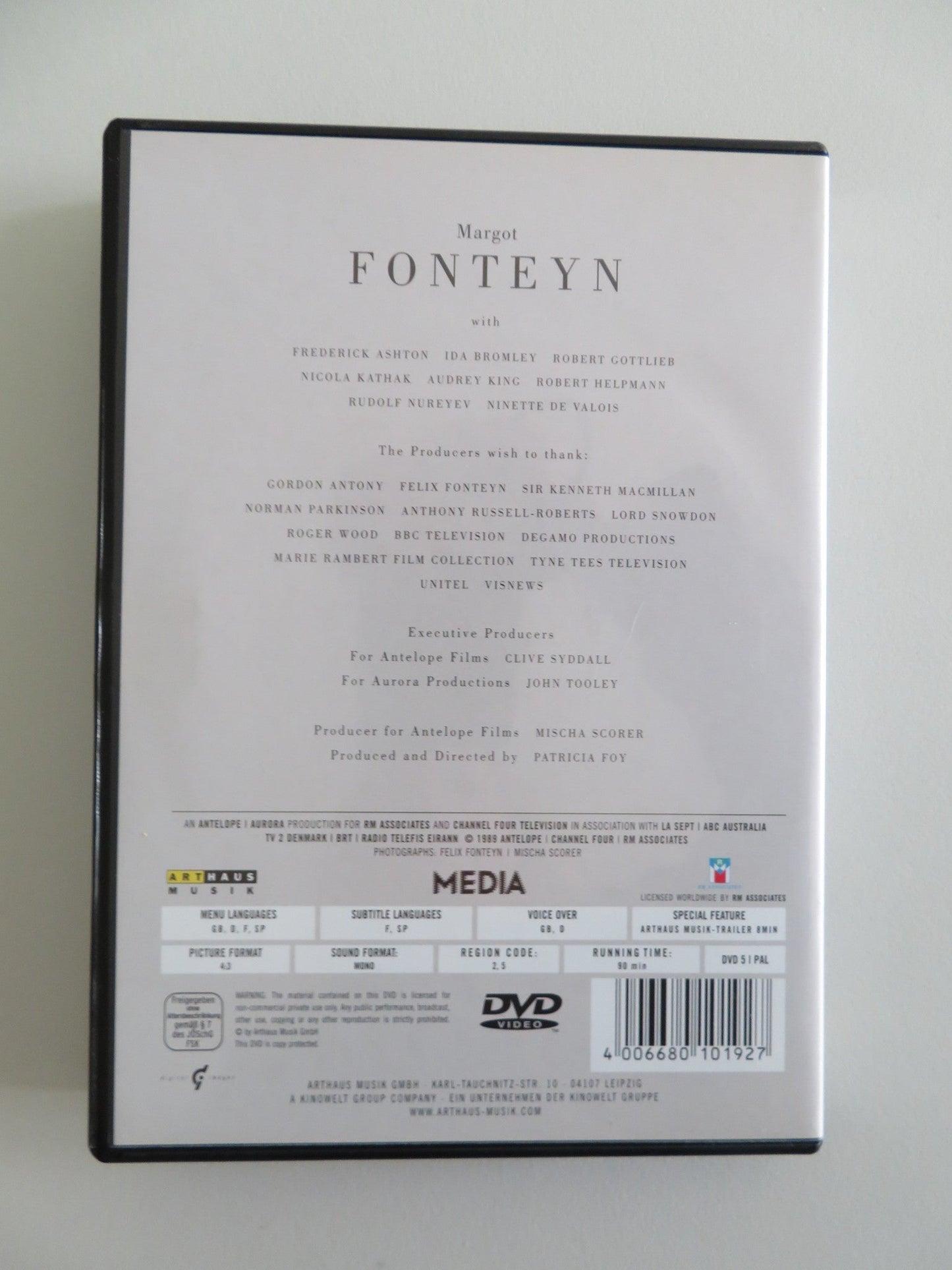 MARGOT FONTEYN A PORTRAIT / THE MARGOT FONTEYN STORY (DVD) 1989 REGION 2, 5 Rendezvous Cinema Movie posters