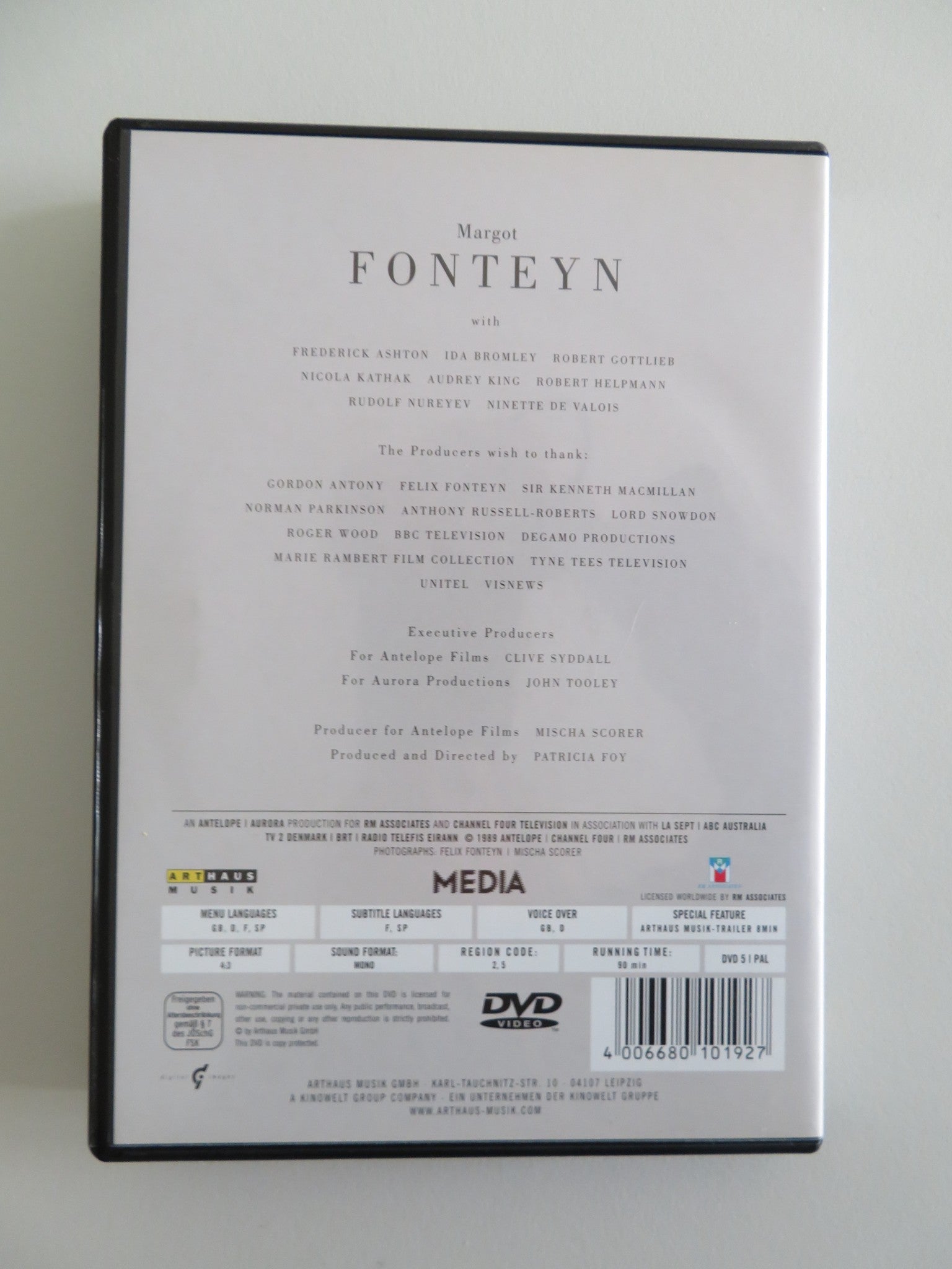 MARGOT FONTEYN A PORTRAIT / THE MARGOT FONTEYN STORY (DVD) 1989 REGION 2, 5 Rendezvous Cinema Movie posters