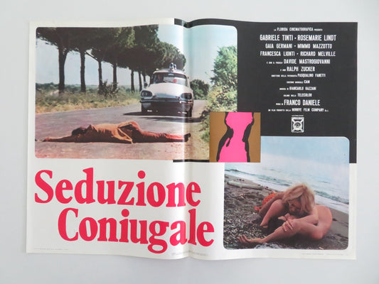 Marital Seduction Italian Fotobusta Poster Gabriele Tinti Rosemarie Lindt 1974 Movie posters