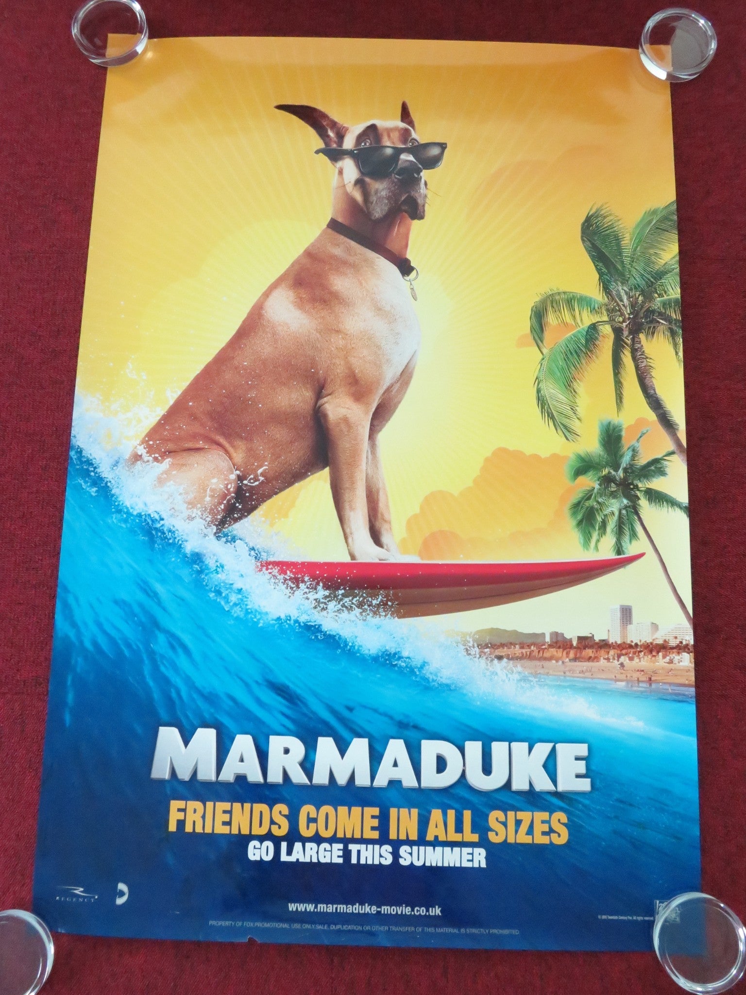 MARMADUKE ONE SHEET ROLLED POSTER OWEN WILSON EMMA STONE 2010 Movie posters
