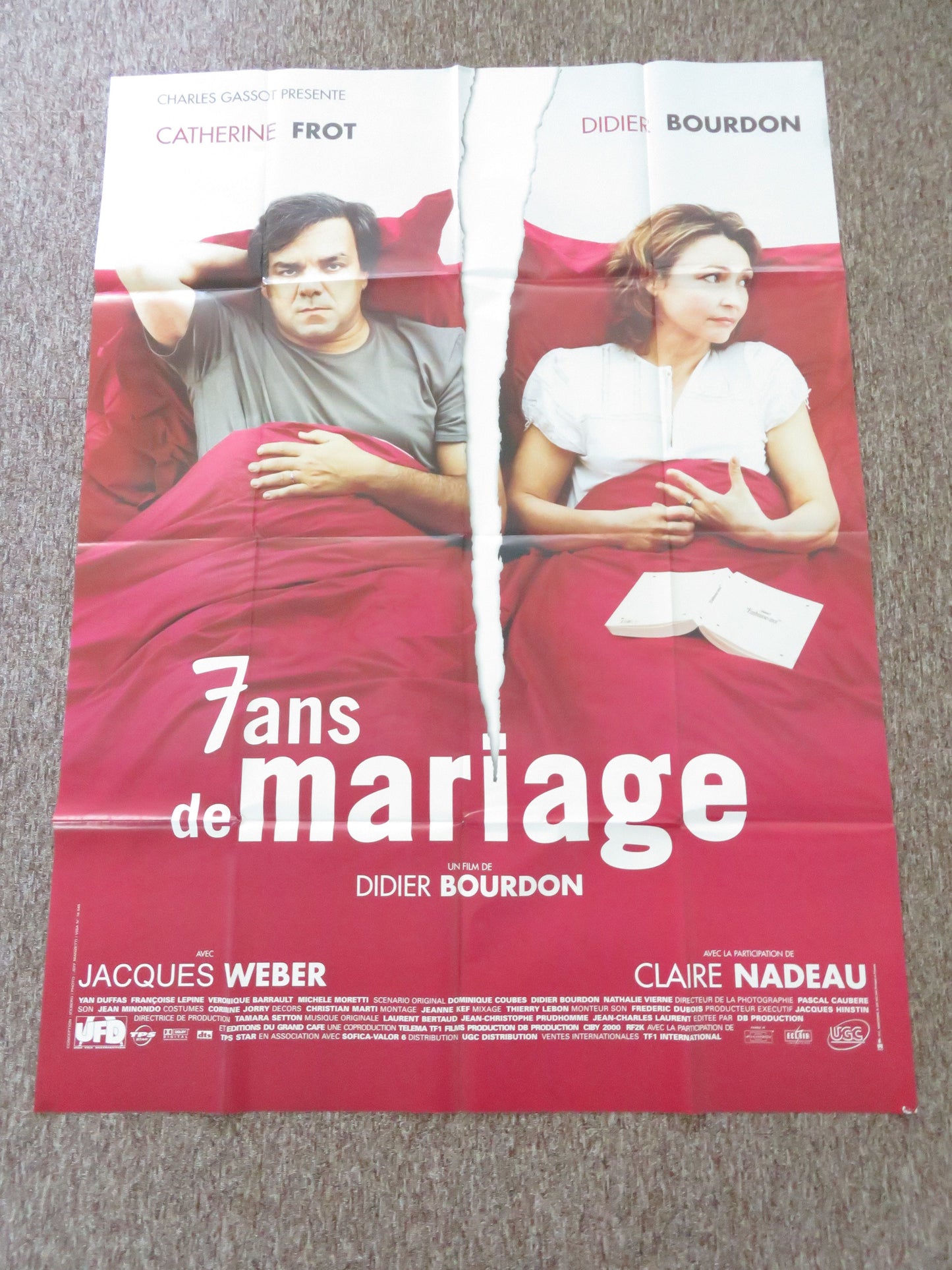 Married for 7 Years French Grande Poster Catherine Frot Didier Bourdon 2003 Movie posters