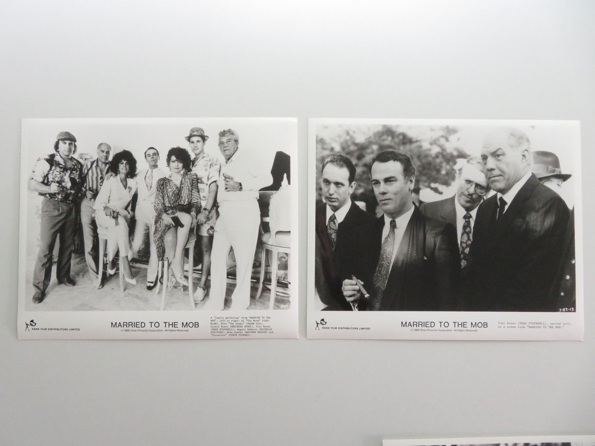 MARRIED TO THE MOB MOVIE STILL PHOTO LOT OF 11 MATTHEW MODINE M. PFEIFFER 1988 Movie posters