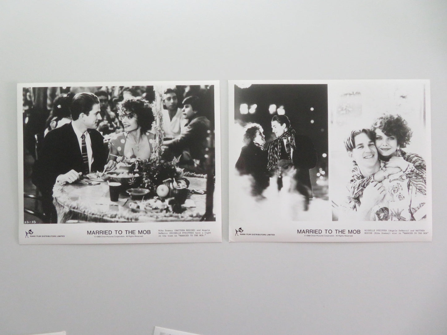MARRIED TO THE MOB MOVIE STILL PHOTO LOT OF 11 MATTHEW MODINE M. PFEIFFER 1988 Movie posters