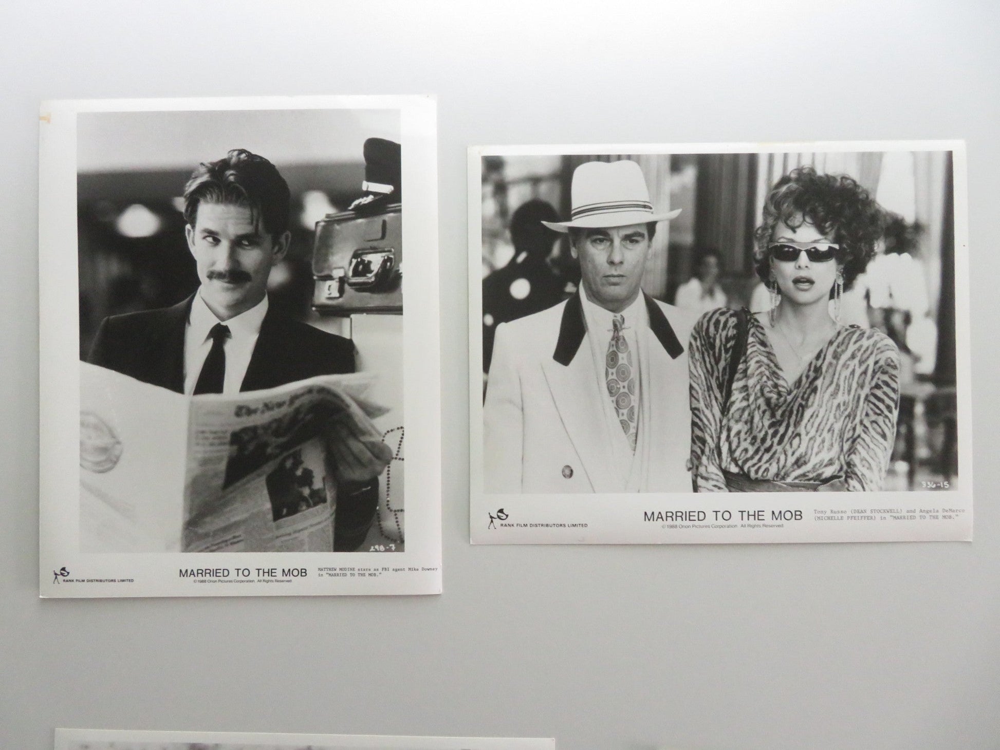 MARRIED TO THE MOB MOVIE STILL PHOTO LOT OF 11 MATTHEW MODINE M. PFEIFFER 1988 Movie posters