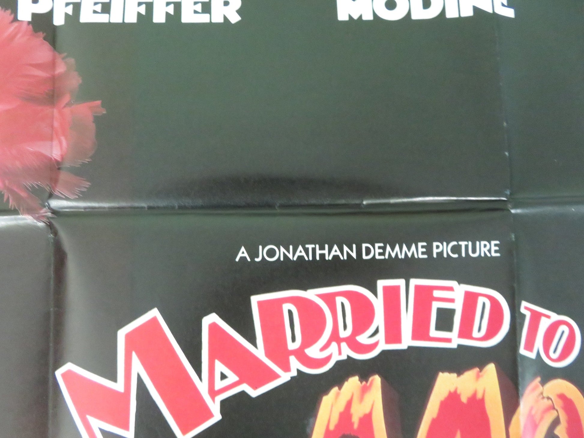 MARRIED TO THE MOB UK QUAD POSTER FOLDED MICHELLE PFEIFFER MATTHEW MODINE 1988 Movie posters