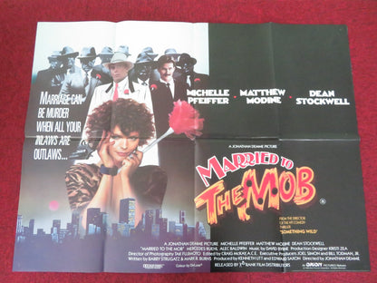 MARRIED TO THE MOB UK QUAD POSTER FOLDED MICHELLE PFEIFFER MATTHEW MODINE 1988 Movie posters