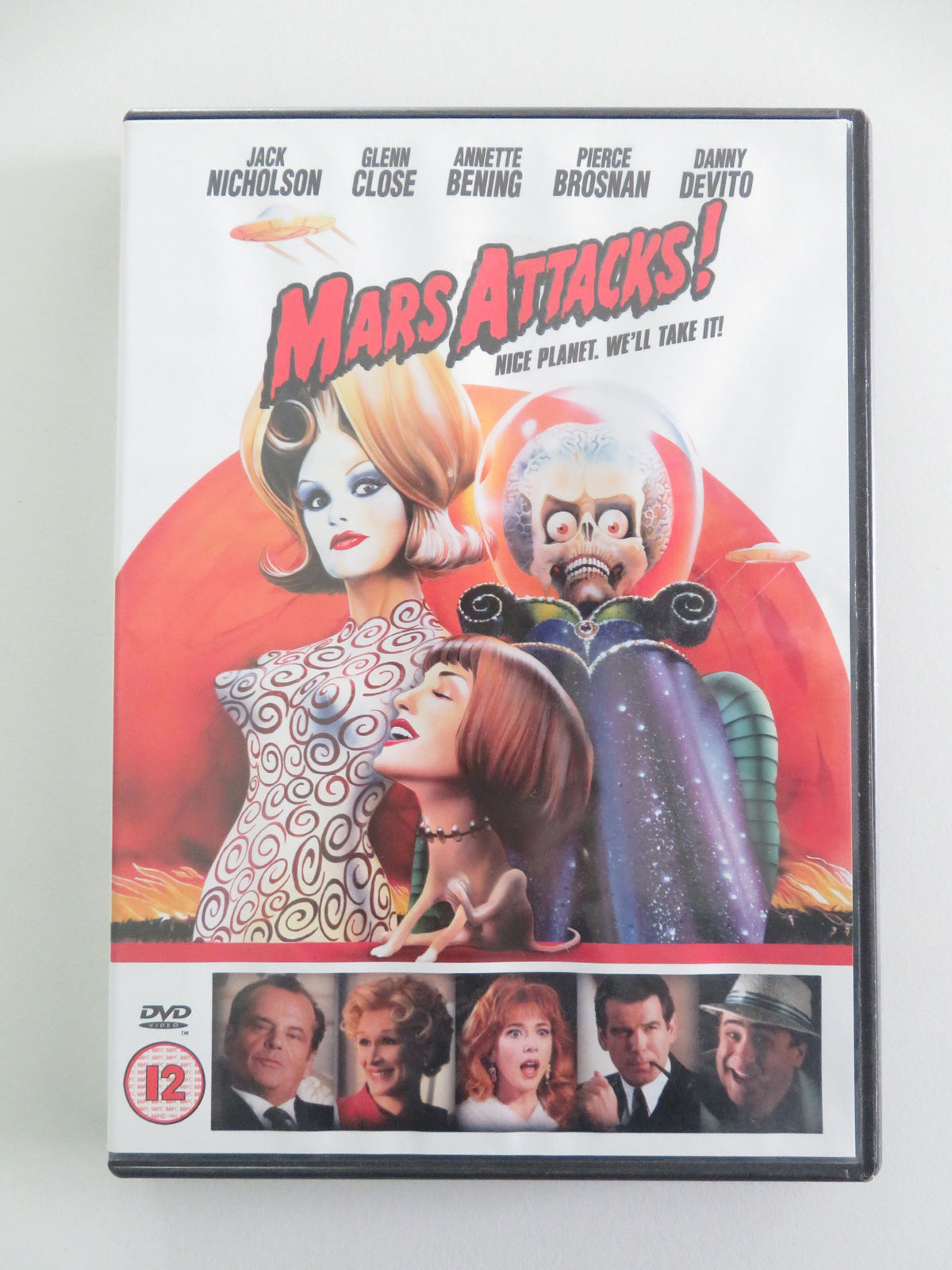 Mars Attacks! (DVD) Jack Nicholson Glenn Close 1996 Region 2 Movie posters