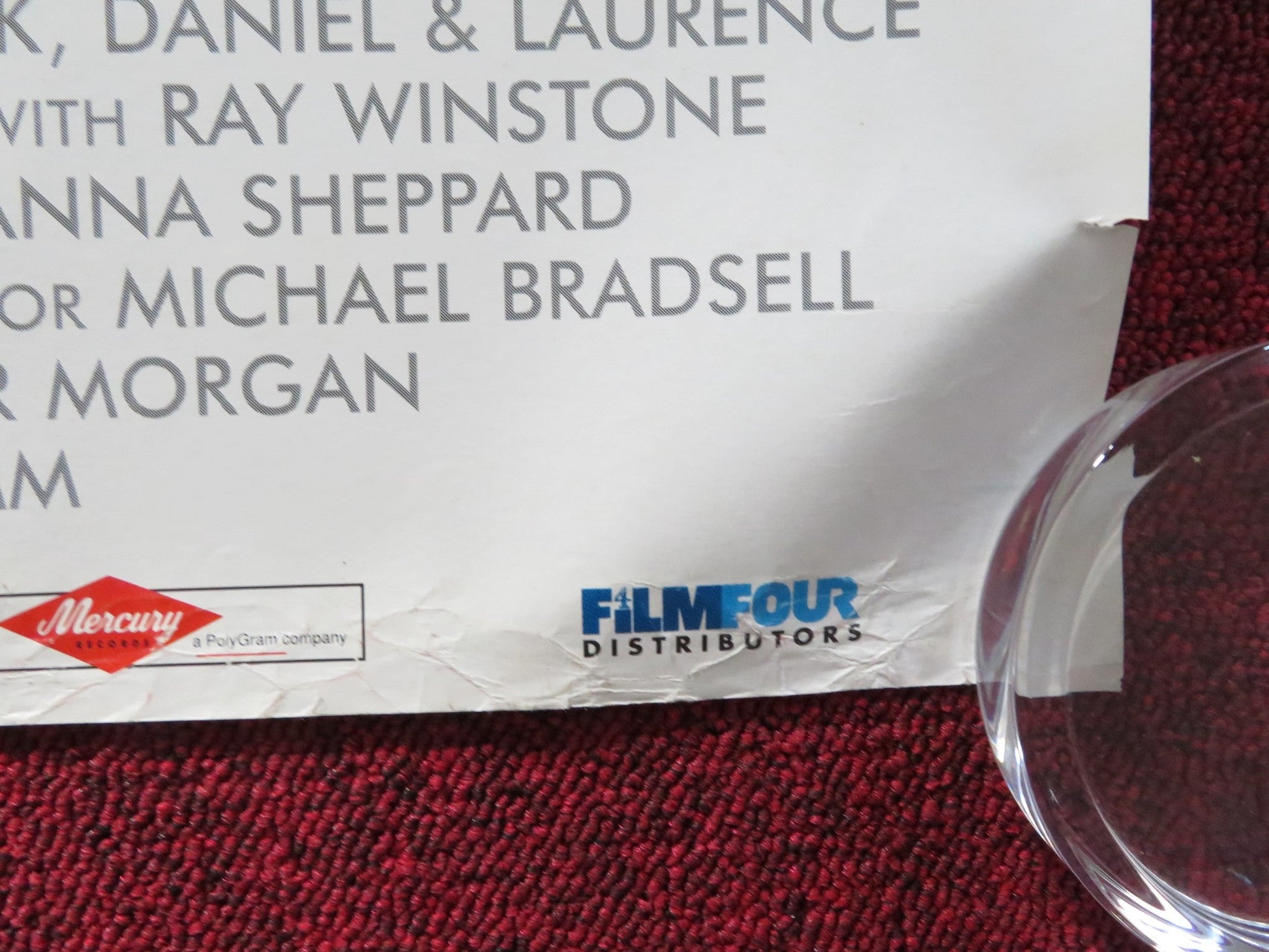 MARTHA MEET FRANK, DANIEL AND LAURENCE UK QUAD ROLLED POSTER MONICA POTTER 1998 Rendezvous Cinema Movie posters