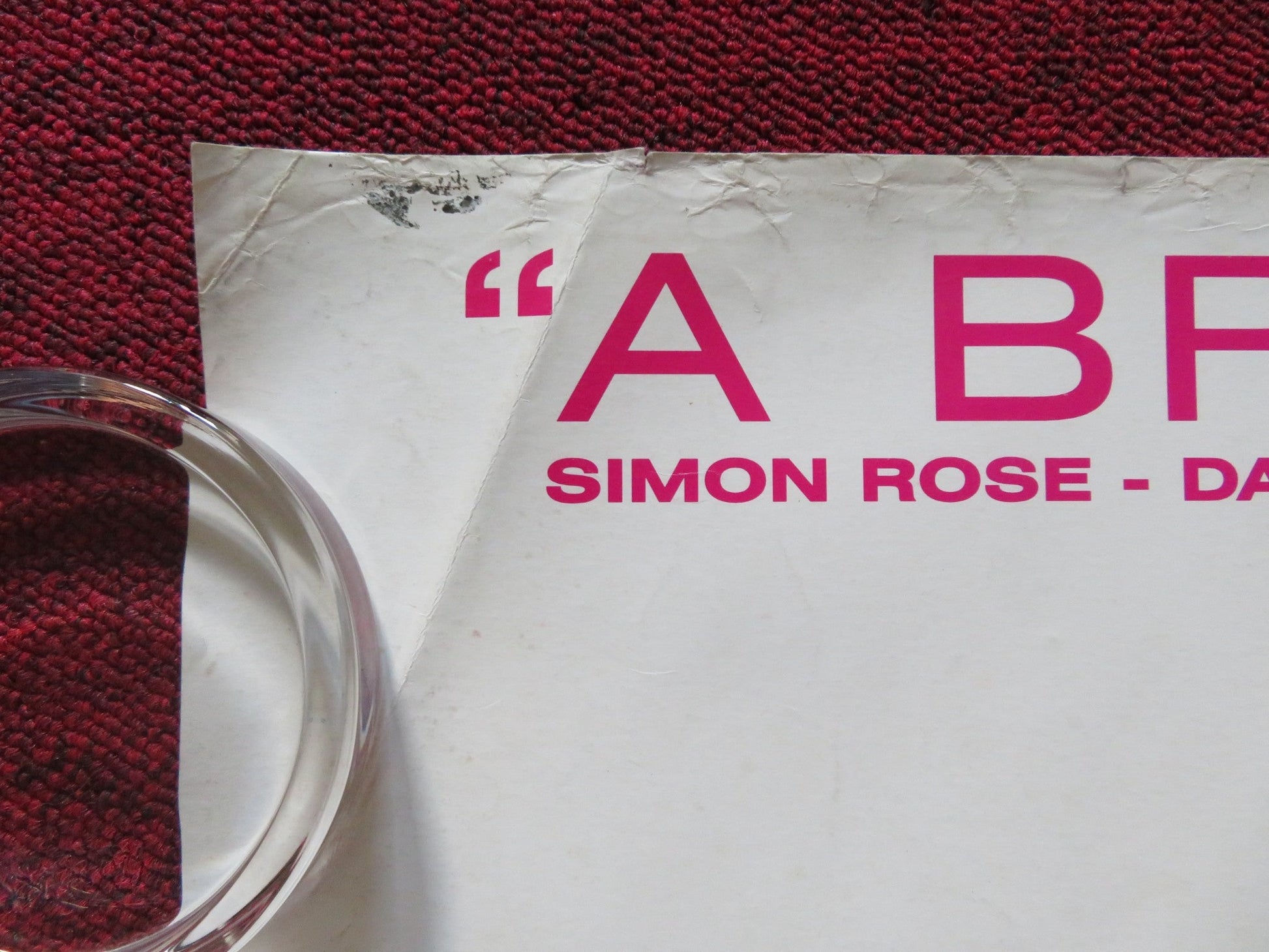 MARTHA MEET FRANK, DANIEL AND LAURENCE UK QUAD ROLLED POSTER MONICA POTTER 1998 Rendezvous Cinema Movie posters