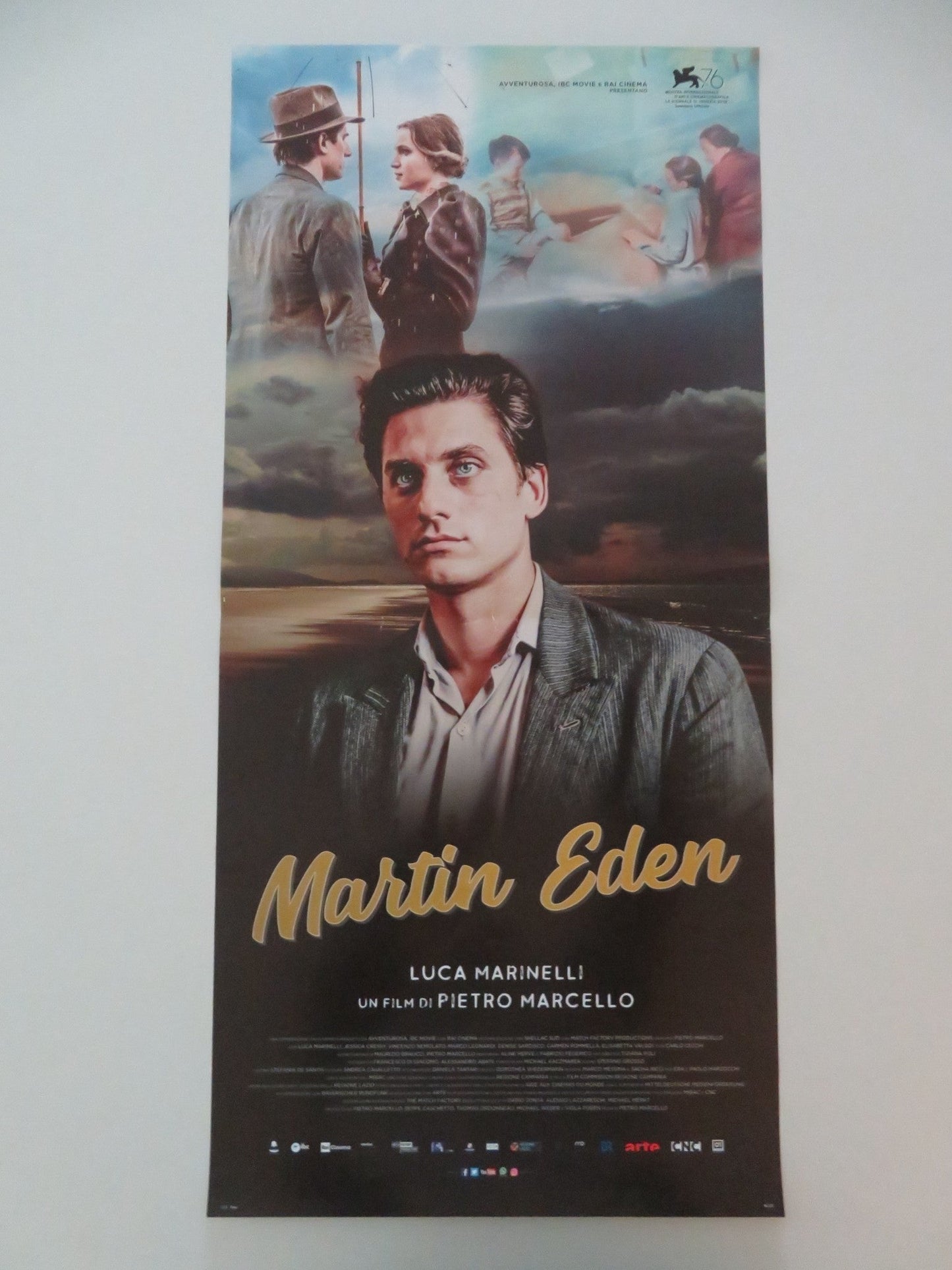 MARTIN EDEN ITALIAN LOCANDINA POSTER LUCA MARINELLI JESSICA CRESSY 2019 Movie posters