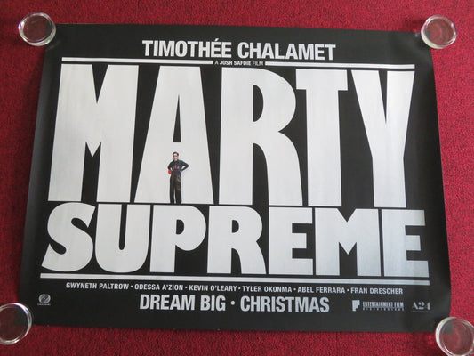 Marty Supreme - A UK Quad Rolled Poster Timothee Chalamet Gwyneth Paltrow 2025 Movie posters