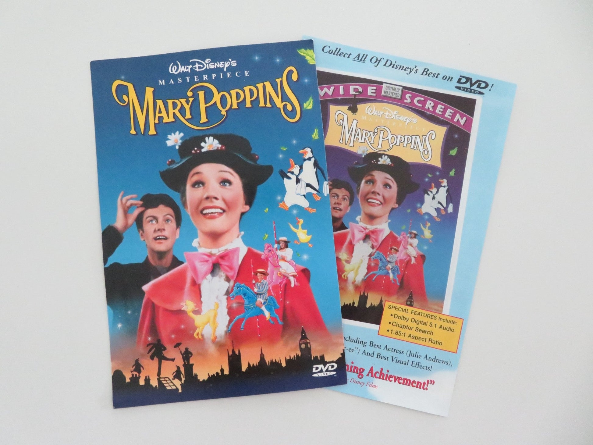 MARY POPPINS (DVD) DISNEY JULIE ANDREWS DICK VAN DYKE 1964 REGION 1 Movie posters