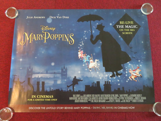 MARY POPPINS UK QUAD ROLLED POSTER JULIE ANDREWS DICK VAN DYKE Movie posters