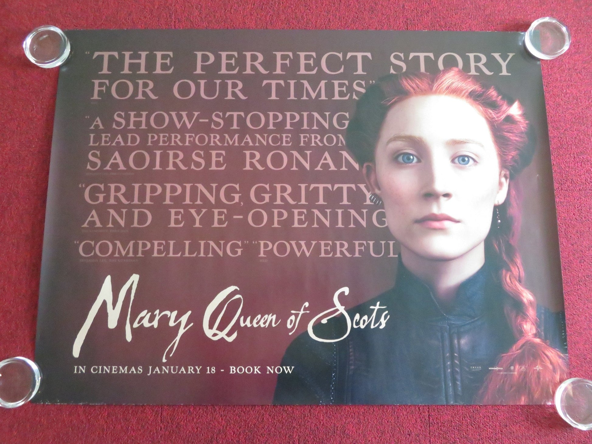 MARY QUEEN OF SCOTS - C UK QUAD ROLLED POSTER SAORISE RONAN MARGOT ROBBIE 2018 Movie posters