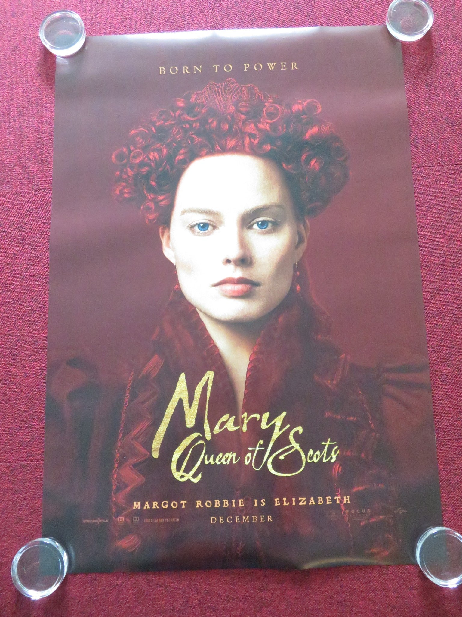 MARY QUEEN OF SCOTS - C US ONE SHEET ROLLED POSTER MARGOT ROBBIE S. RONAN 2018 Movie posters