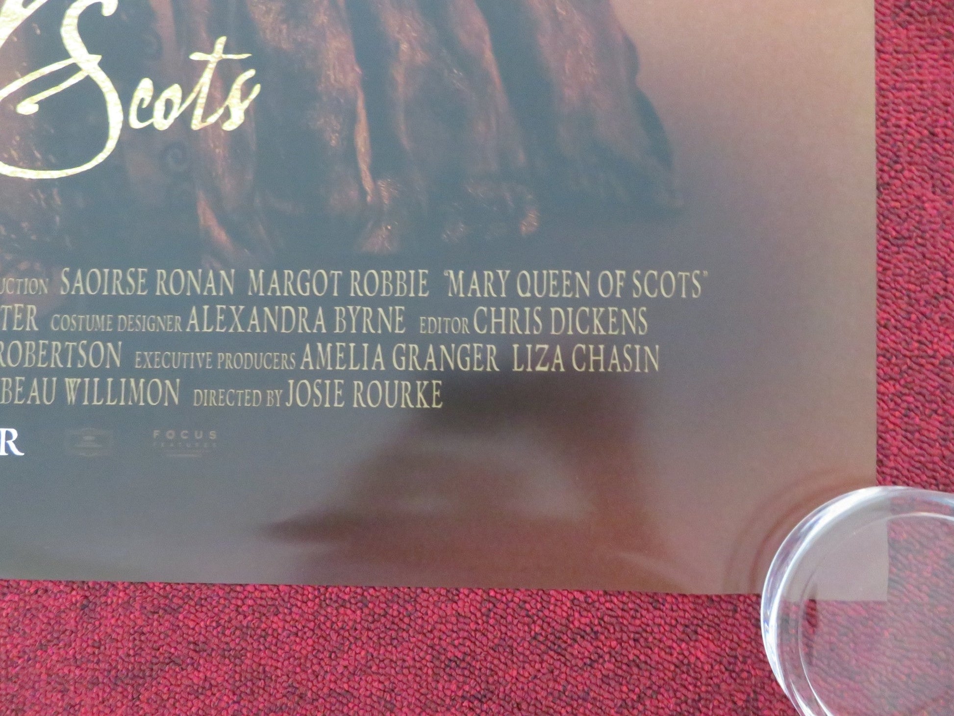 MARY QUEEN OF SCOTS - D US ONE SHEET ROLLED POSTER MARGOT ROBBIE S. RONAN 2018 Movie posters