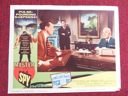 MASTER SPY US LOBBY CARD FULL SET STEPHEN MURRAY JUNE THORNBURN 1964 Rendezvous Cinema Movie posters