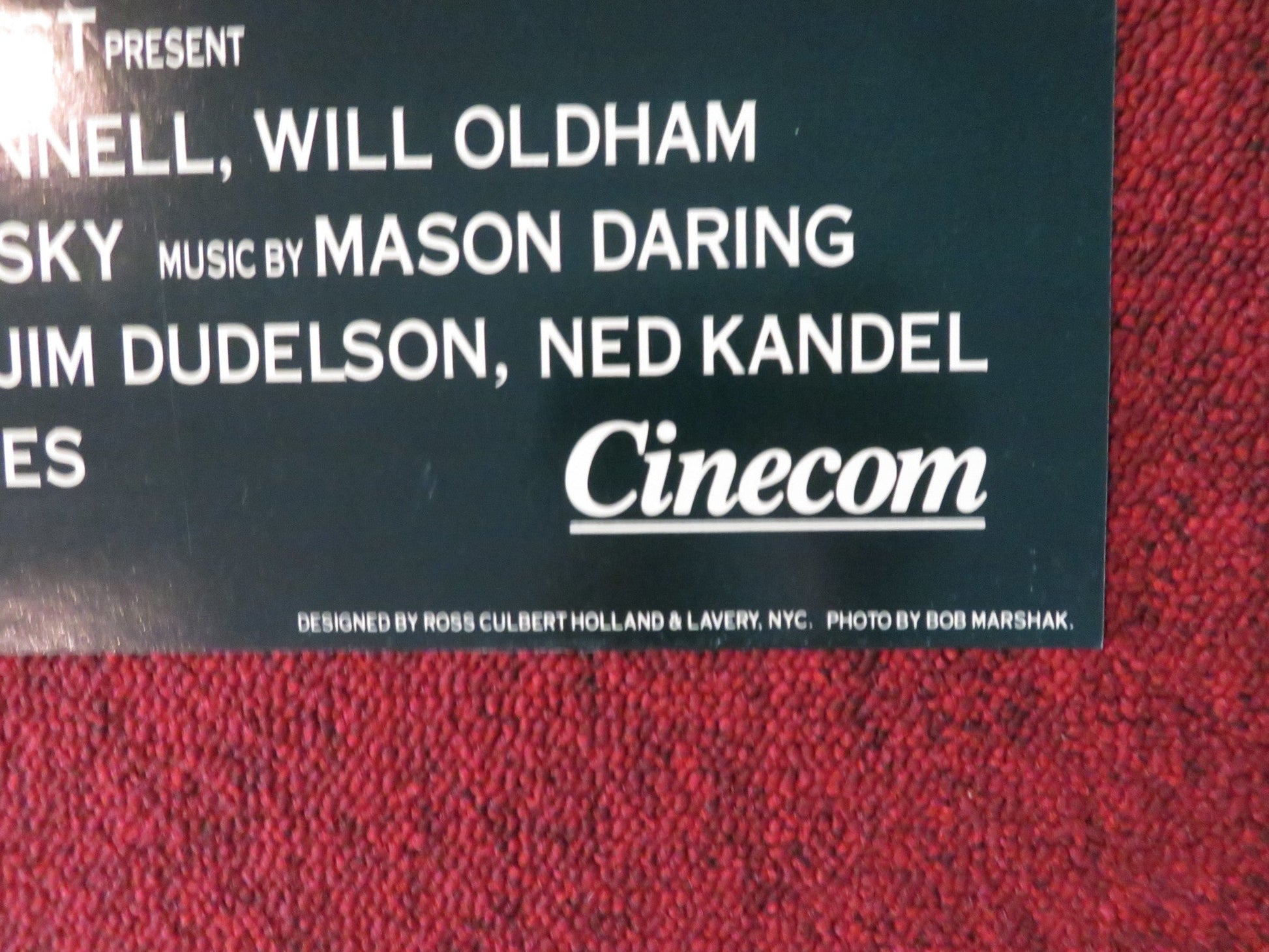 MATEWAN FOLDED US ONE SHEET POSTER CHRIS COOPER JAMES EARL JONES 1987 Rendezvous Cinema Movie posters