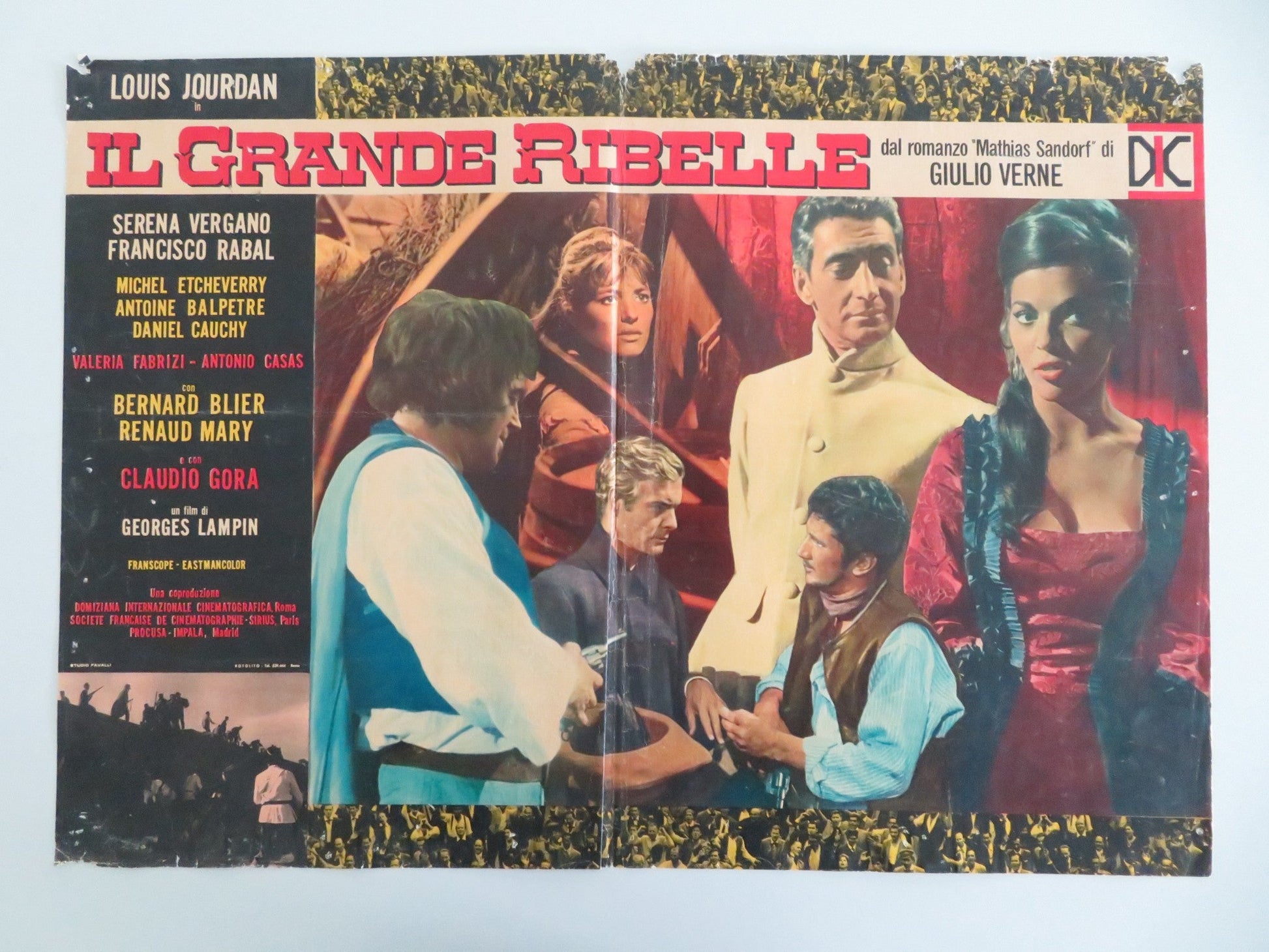 Mathias Sandorf Italian Fotobusta Poster Louis Jourdan Renaud Mary 1963 Movie posters