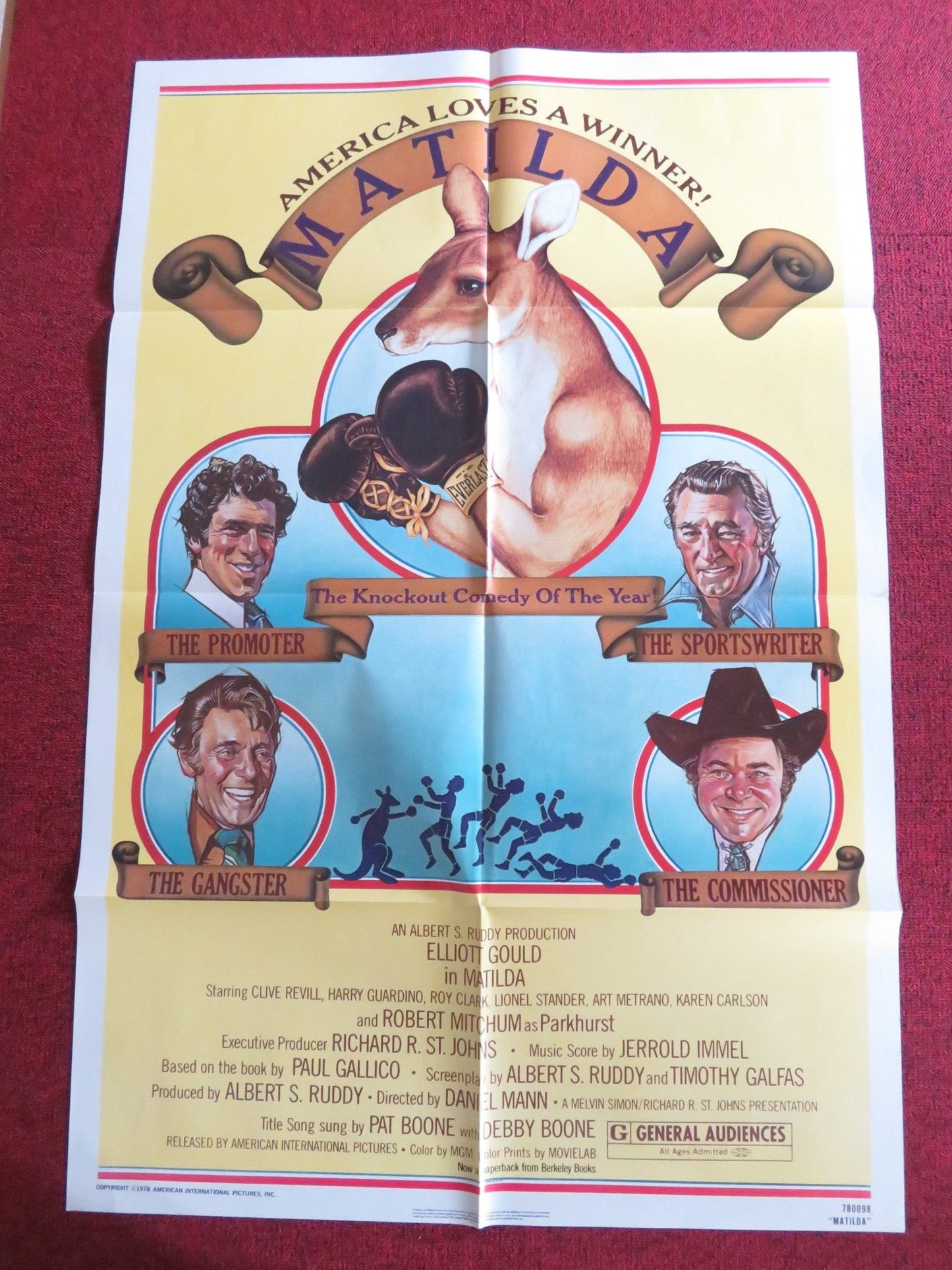 MATILDA FOLDED US ONE SHEET POSTER ELLIOT GOULD CLIVE REVILL 1978 Rendezvous Cinema Movie posters