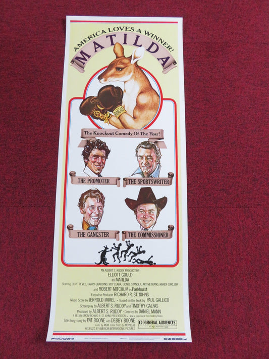 MATILDA US INSERT POSTER ELLIOTT GOULD ROBERT MITCHUM 1978 Rendezvous Cinema Movie posters