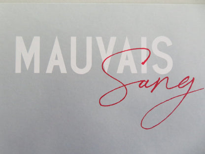 MAUVAIS SANG 4K JAPANESE CHIRASHI (B5) POSTER MICHEL PICCOLI JULIE DELPY R2025 Movie posters