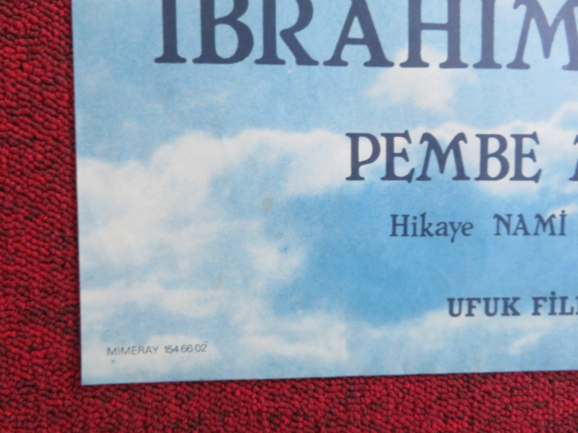 MAVI MAVI TURKISH POSTER FOLDED IBRAHIM TATLISES HULYA AVSAR 1985 Rendezvous Cinema Movie posters