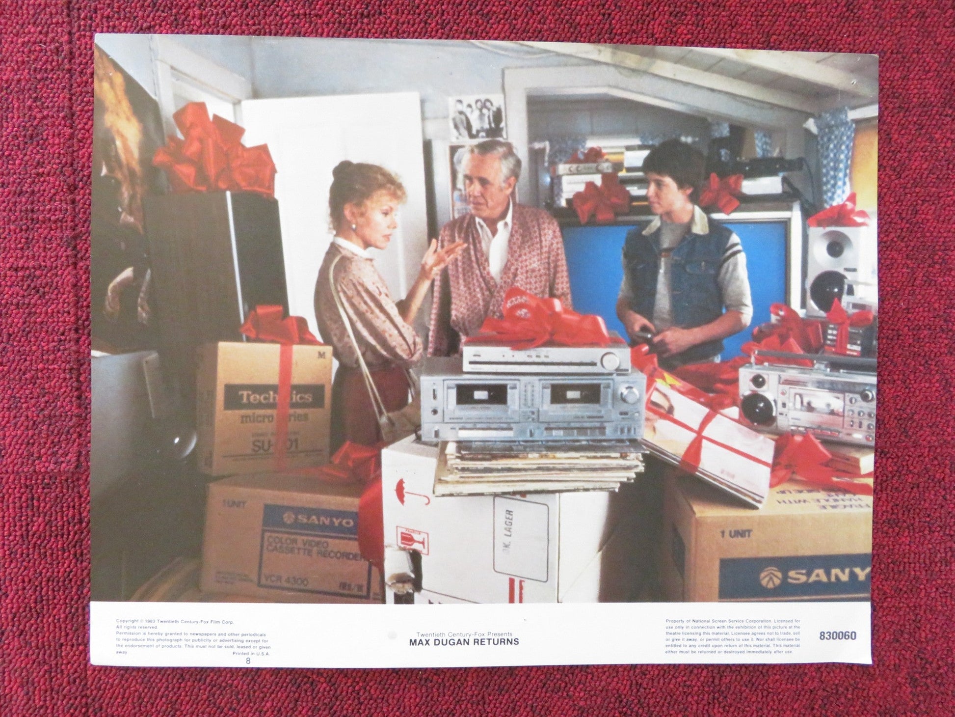 MAX DUGAN RETURNS US LOBBY CARD FULL SET JASON ROBARDS DONALD SUTHERLAND 1983 Rendezvous Cinema Movie posters