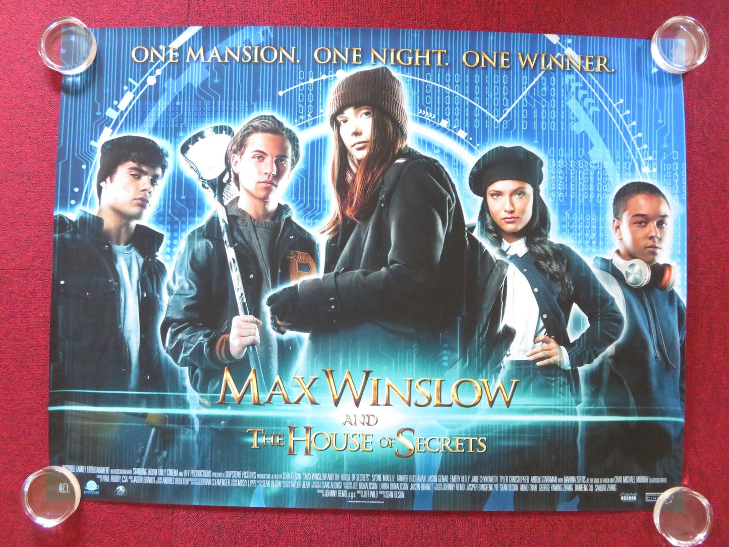 MAX WINSLOW AND THE HOUSE OF SECRETS UK QUAD ROLLED POSTER TANNER BUCHANAN 2019 Rendezvous Cinema Movie posters