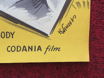 MAXIE DANISH POSTER ROLLED CORNELL BORCHERS WILLY FRITSCH 1955 Rendezvous Cinema Movie posters