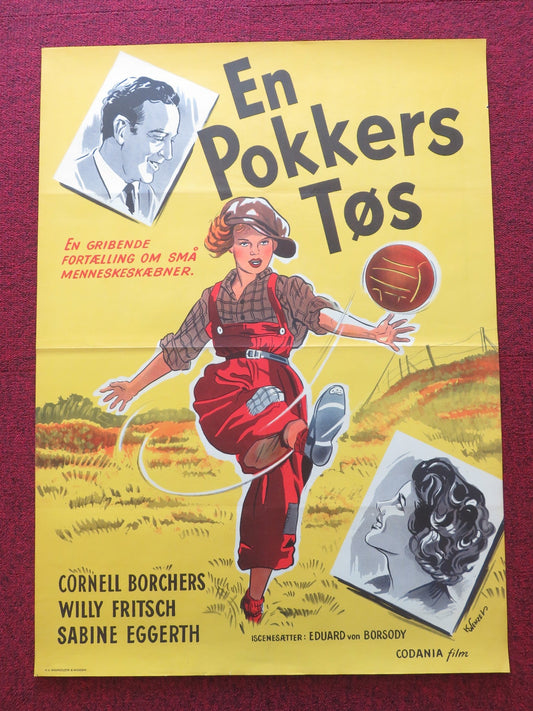 MAXIE DANISH POSTER ROLLED CORNELL BORCHERS WILLY FRITSCH 1955 Rendezvous Cinema Movie posters