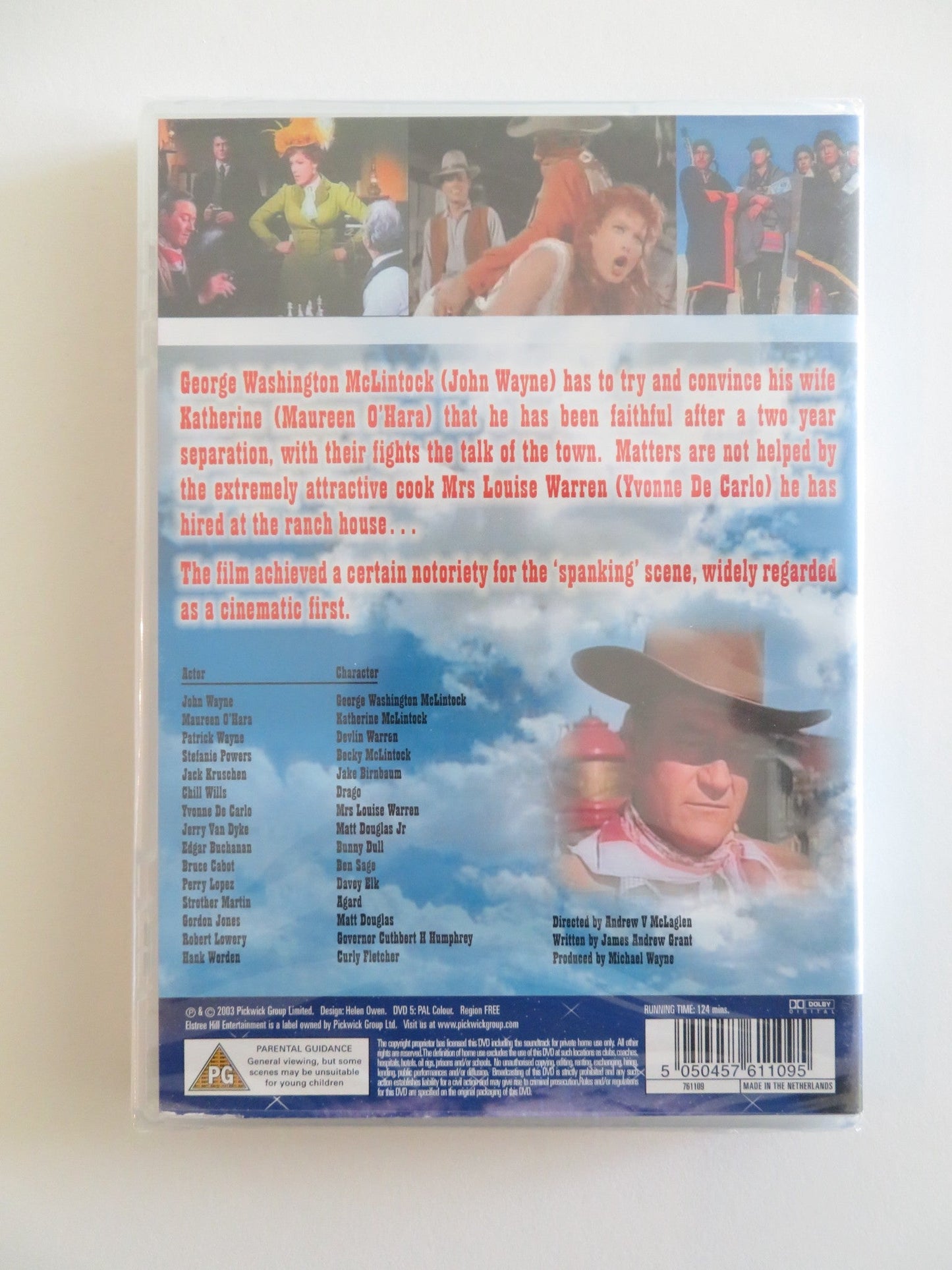 MCLINTOCK! (DVD) JOHN WAYNE MAUREEN O'HARA 1963 REGION FREE Rendezvous Cinema Movie posters