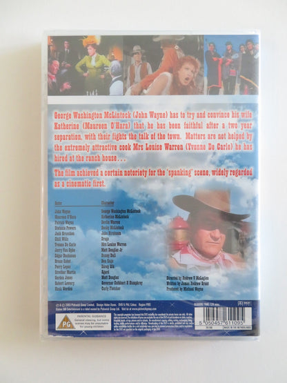 MCLINTOCK! (DVD) JOHN WAYNE MAUREEN O'HARA 1963 REGION FREE Rendezvous Cinema Movie posters
