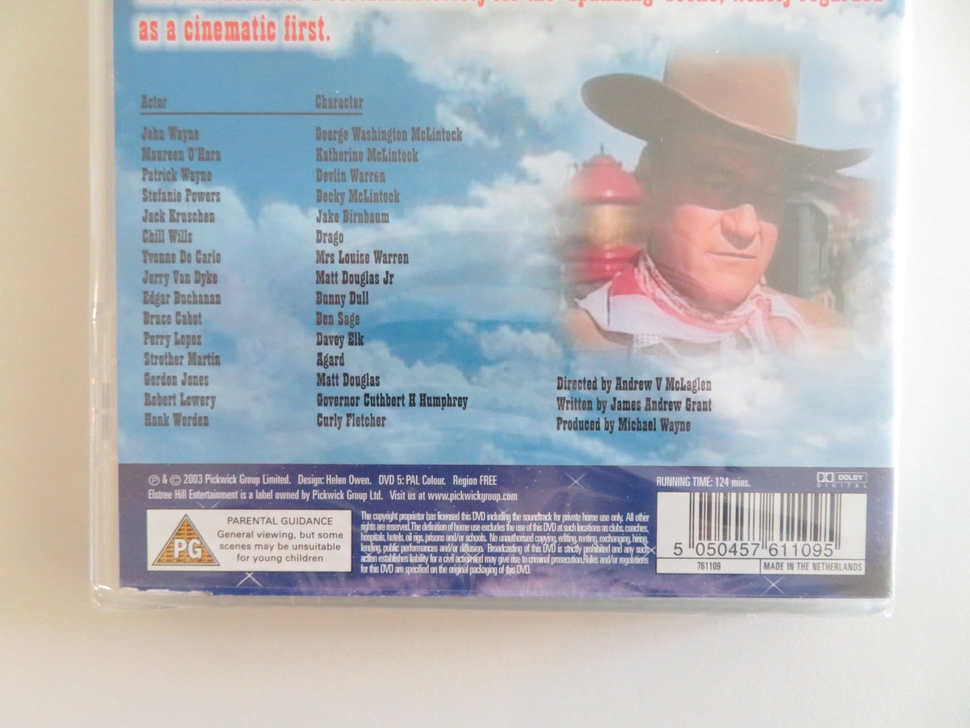 MCLINTOCK! (DVD) JOHN WAYNE MAUREEN O'HARA 1963 REGION FREE Rendezvous Cinema Movie posters