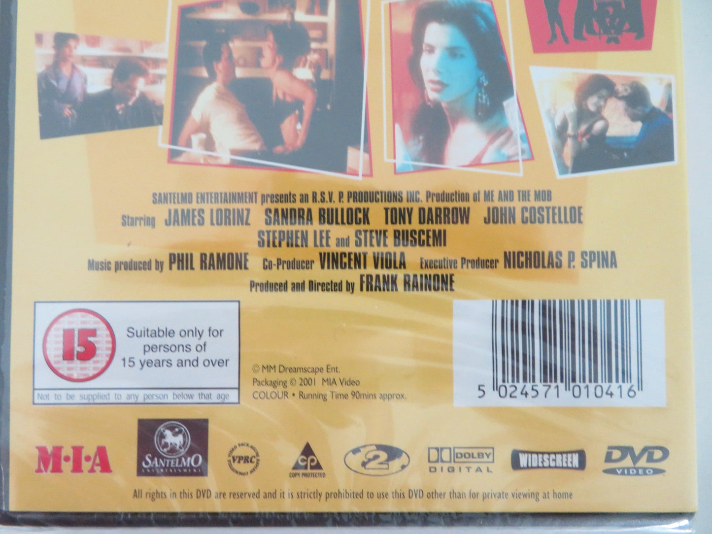 ME AND THE MOB (DVD) SANDRA BULLOCK STEVE BUSCEMI 1994 REGION 2 Movie posters