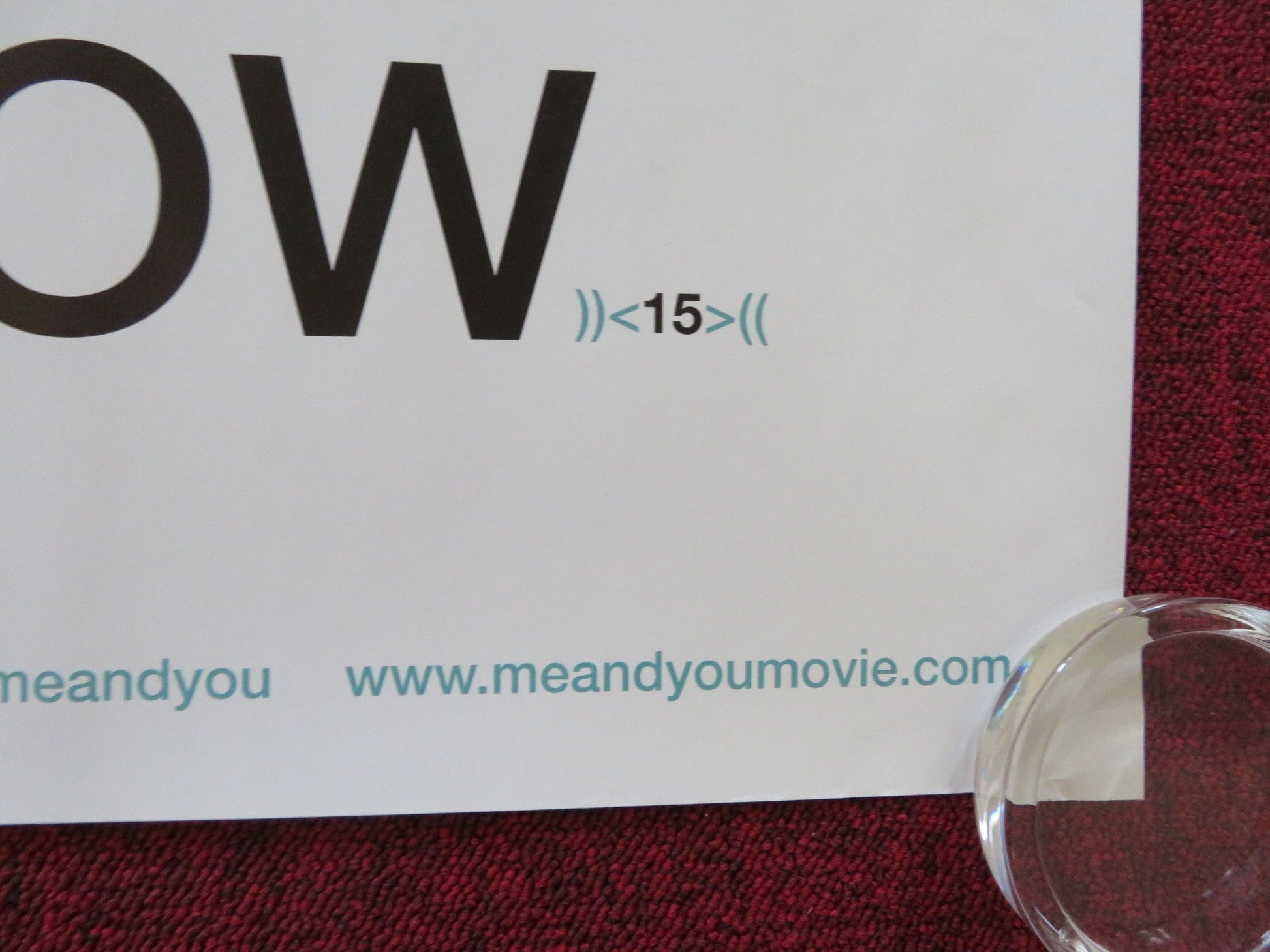 ME AND YOU ANE EVERYONE WE KNOW - A UK QUAD ROLLED POSTER JOHN HAWKES 2005 Rendezvous Cinema Movie posters