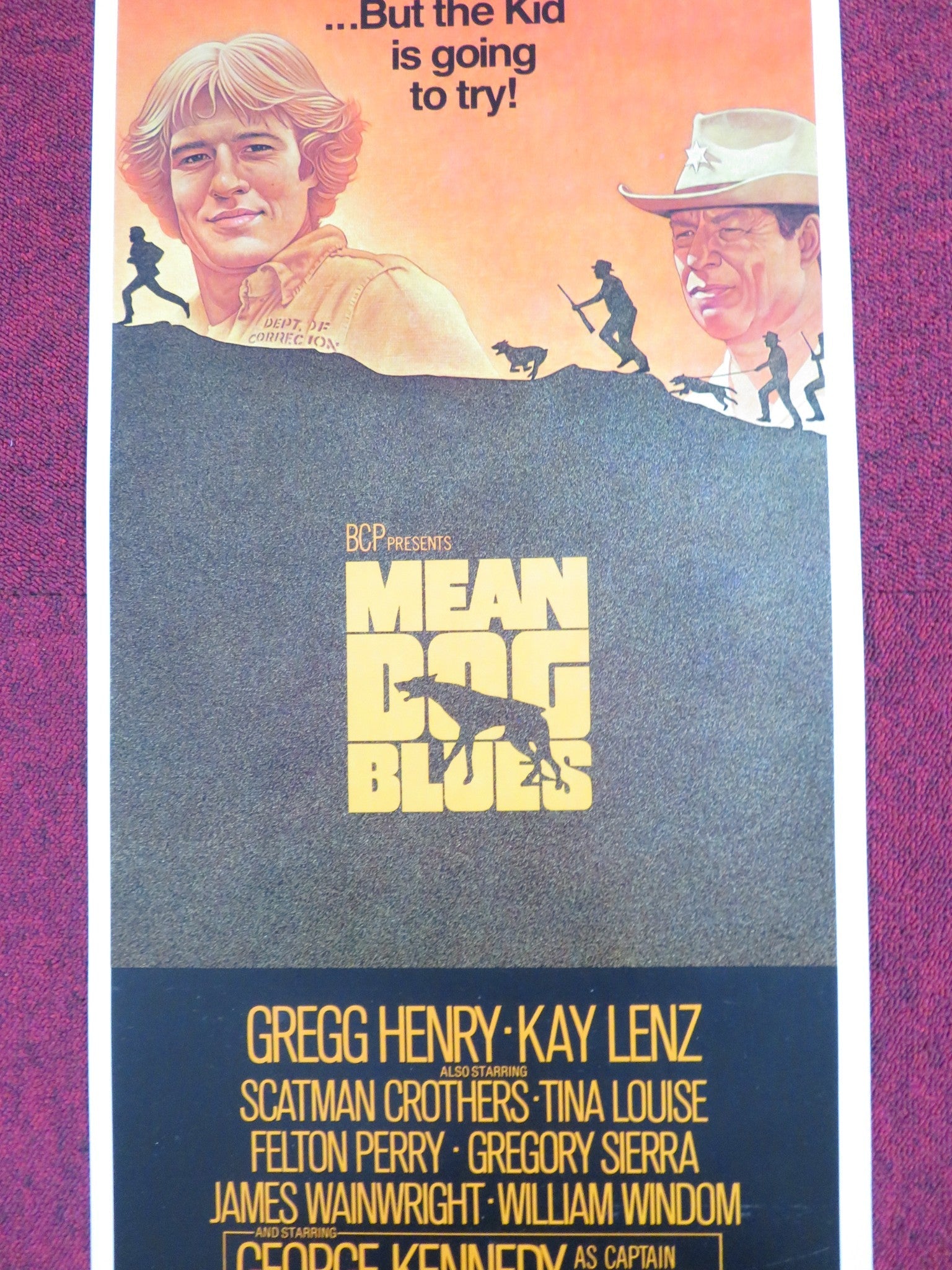 MEAN DOG BLUES US INSERT POSTER GREGG HENRY KAY LENZ 1978 Rendezvous Cinema Movie posters