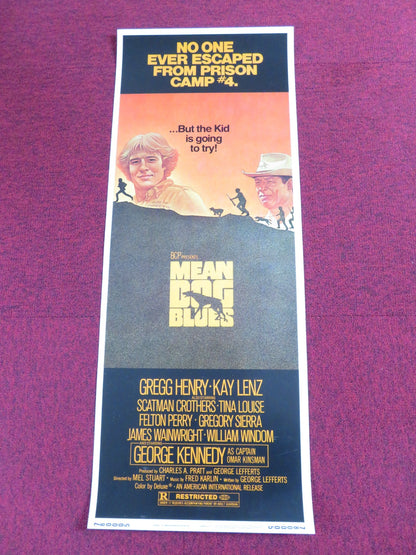 MEAN DOG BLUES US INSERT POSTER GREGG HENRY KAY LENZ 1978 Rendezvous Cinema Movie posters