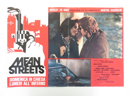 MEAN STREETS - D ITALIAN FOTOBUSTA POSTER ROBERT DE NIRO HARVEY KEITEL 1975 Rendezvous Cinema Movie posters