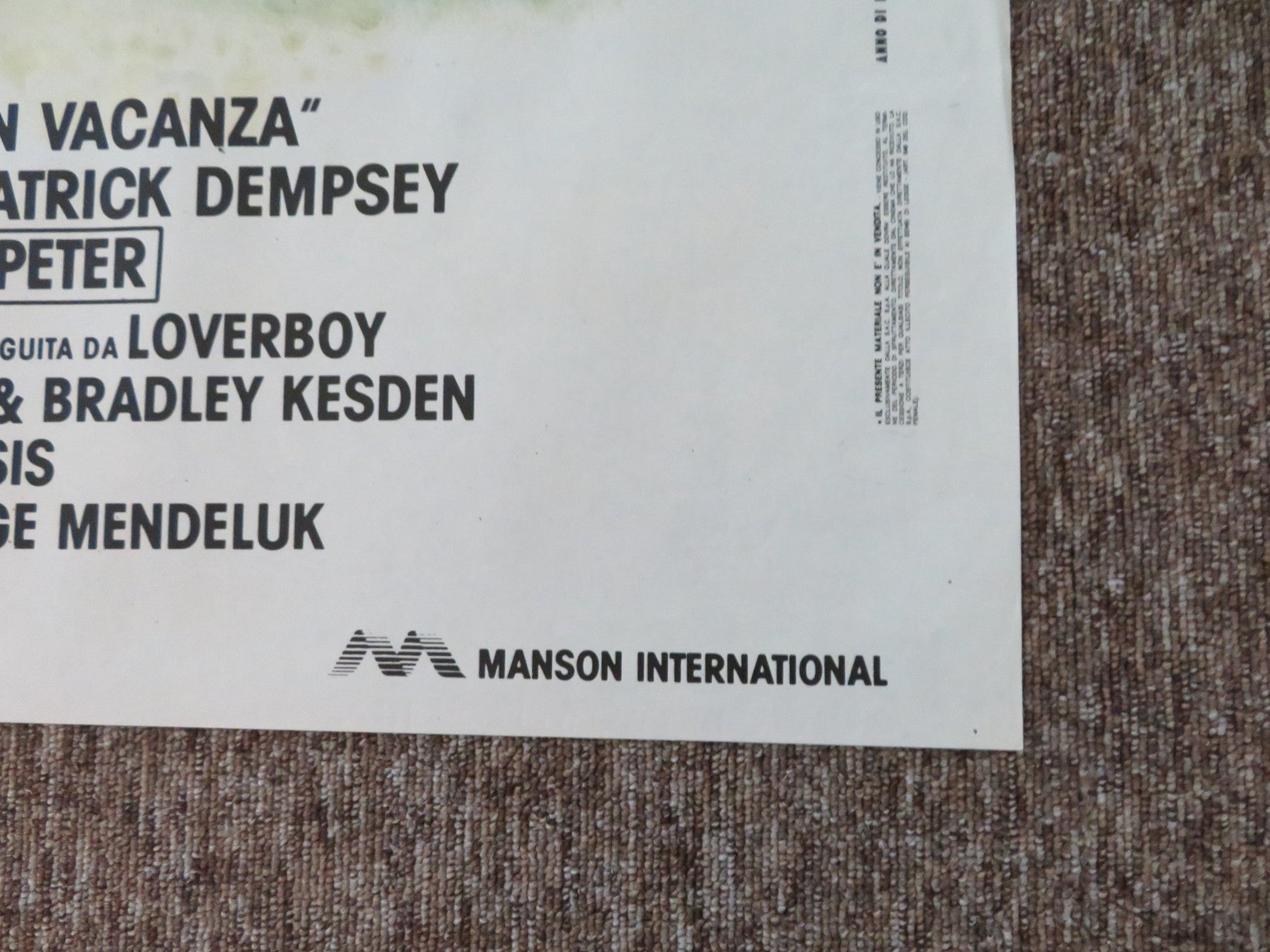 MEATBALLS III: SUMMER JOB ITALIAN 2 FOGLIO POSTER SALLY KELLERMANN S. TWEED 1987 Rendezvous Cinema Movie posters