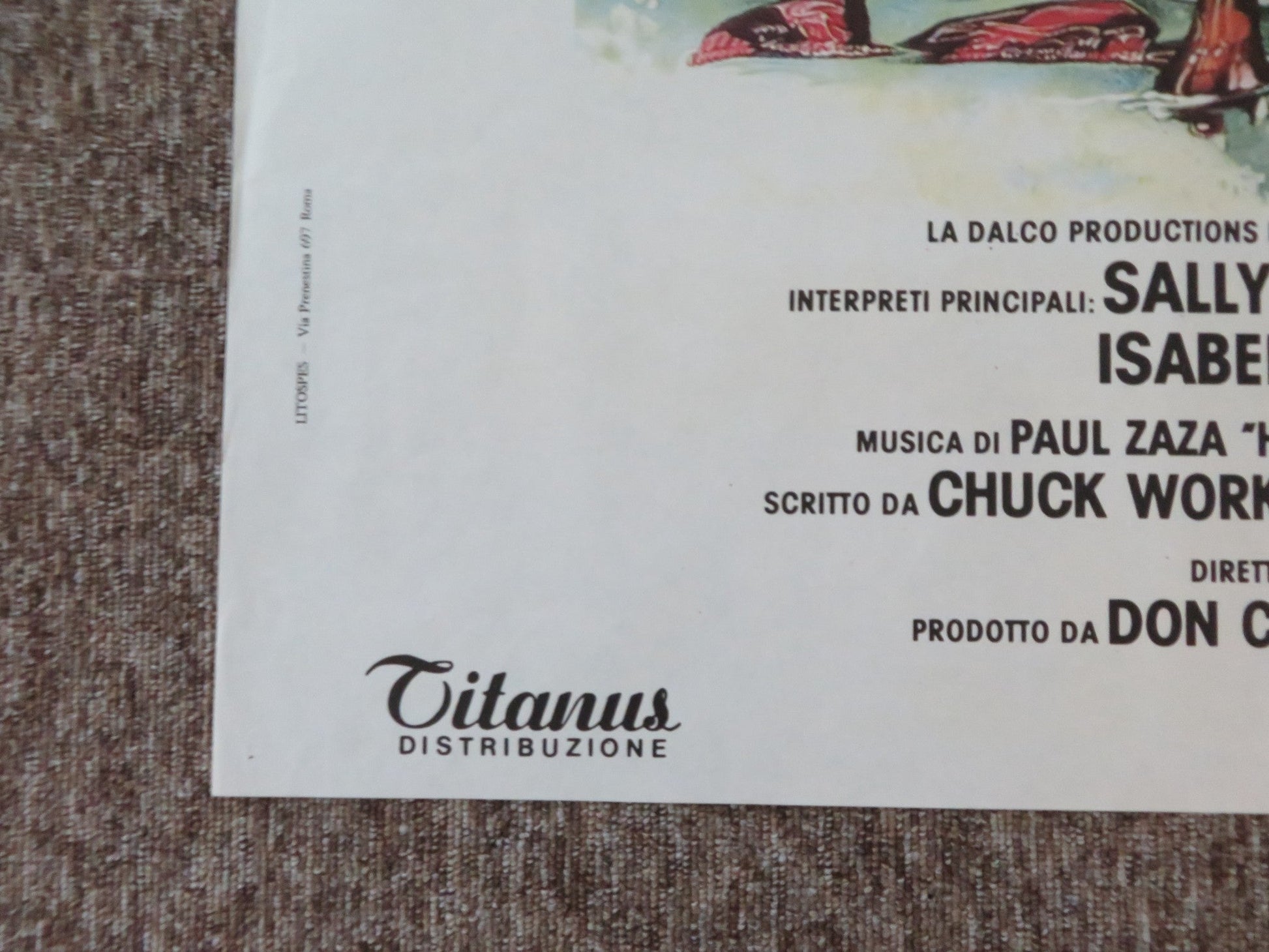 MEATBALLS III: SUMMER JOB ITALIAN 2 FOGLIO POSTER SALLY KELLERMANN S. TWEED 1987 Rendezvous Cinema Movie posters