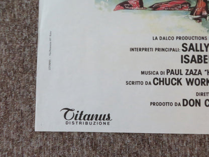 MEATBALLS III: SUMMER JOB ITALIAN 2 FOGLIO POSTER SALLY KELLERMANN S. TWEED 1987 Rendezvous Cinema Movie posters