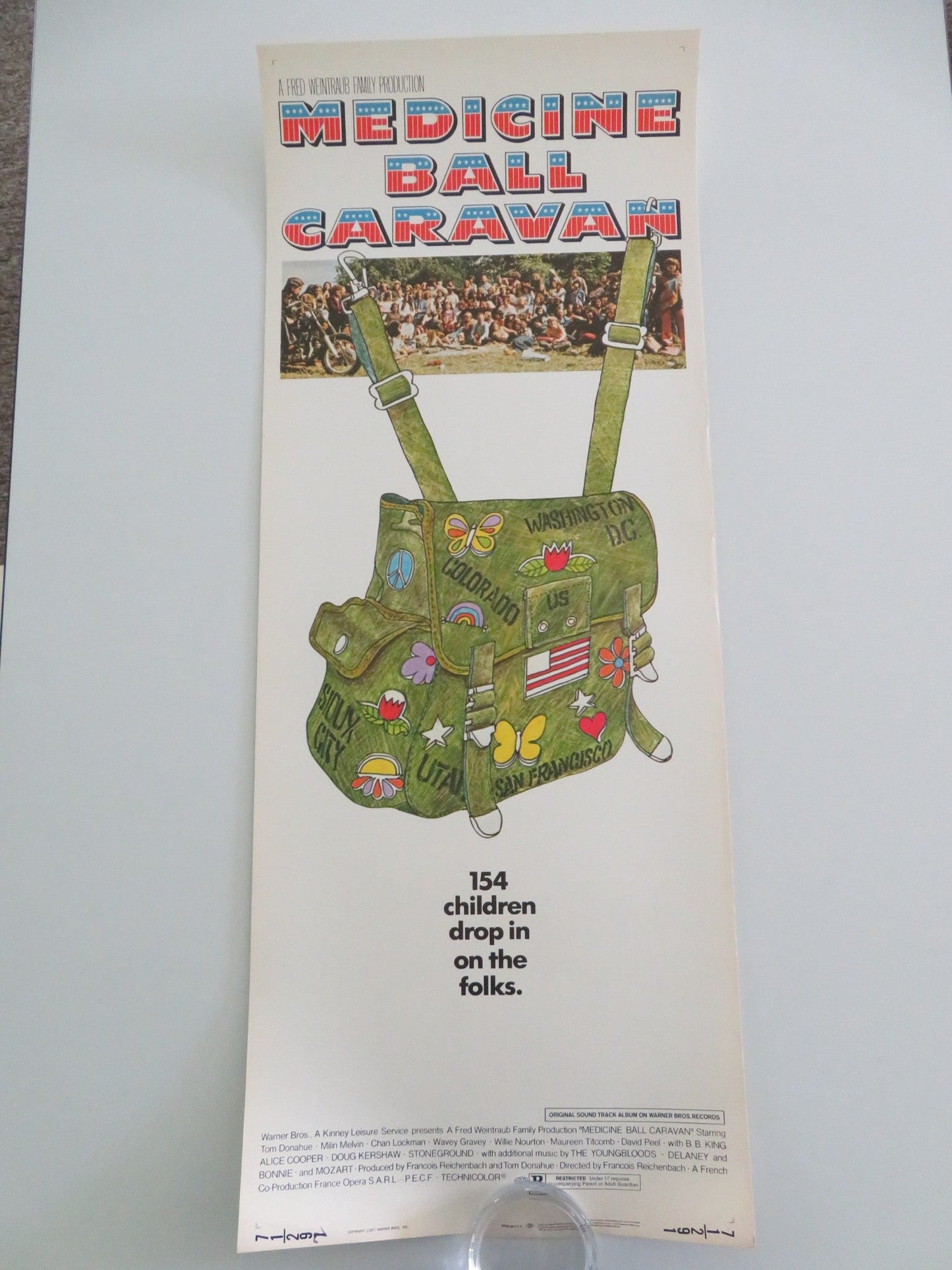 Medicine Ball Caravan US Insert Poster Alice Cooper B.B. King 1971 Movie posters