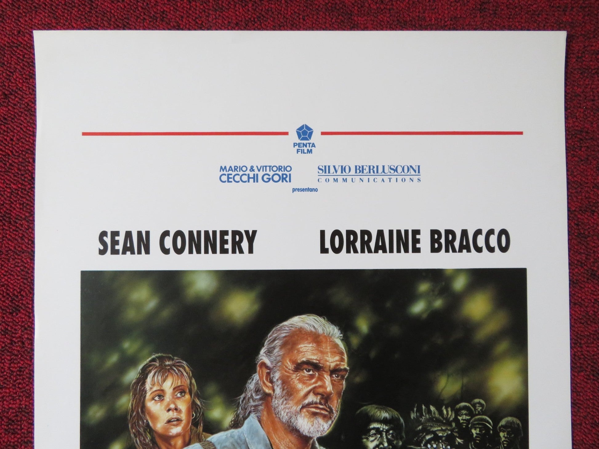 MEDICINE MAN ITALIAN LOCANDINA POSTER SEAN CONNERY LORRAINE BRACCO 1992 Rendezvous Cinema Movie posters