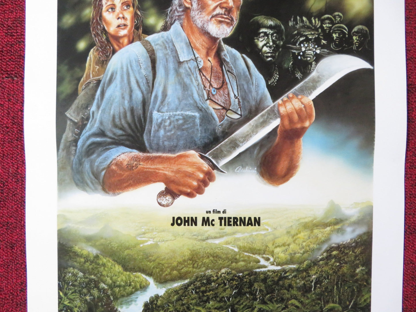 MEDICINE MAN ITALIAN LOCANDINA POSTER SEAN CONNERY LORRAINE BRACCO 1992 Rendezvous Cinema Movie posters