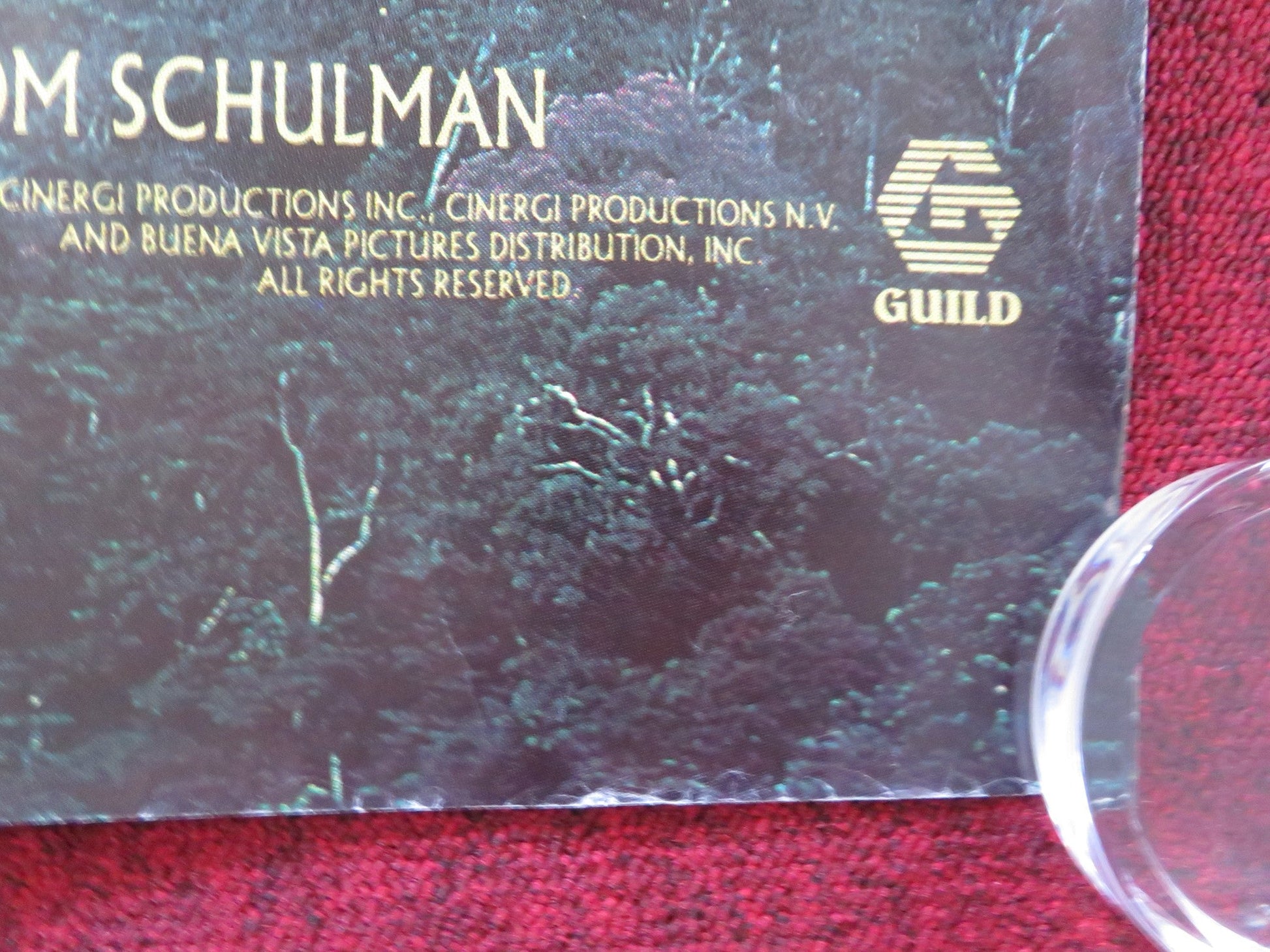 MEDICINE MAN UK QUAD ROLLED POSTER SEAN CONNERY LORRAINE BRACCO 1992 Rendezvous Cinema Movie posters