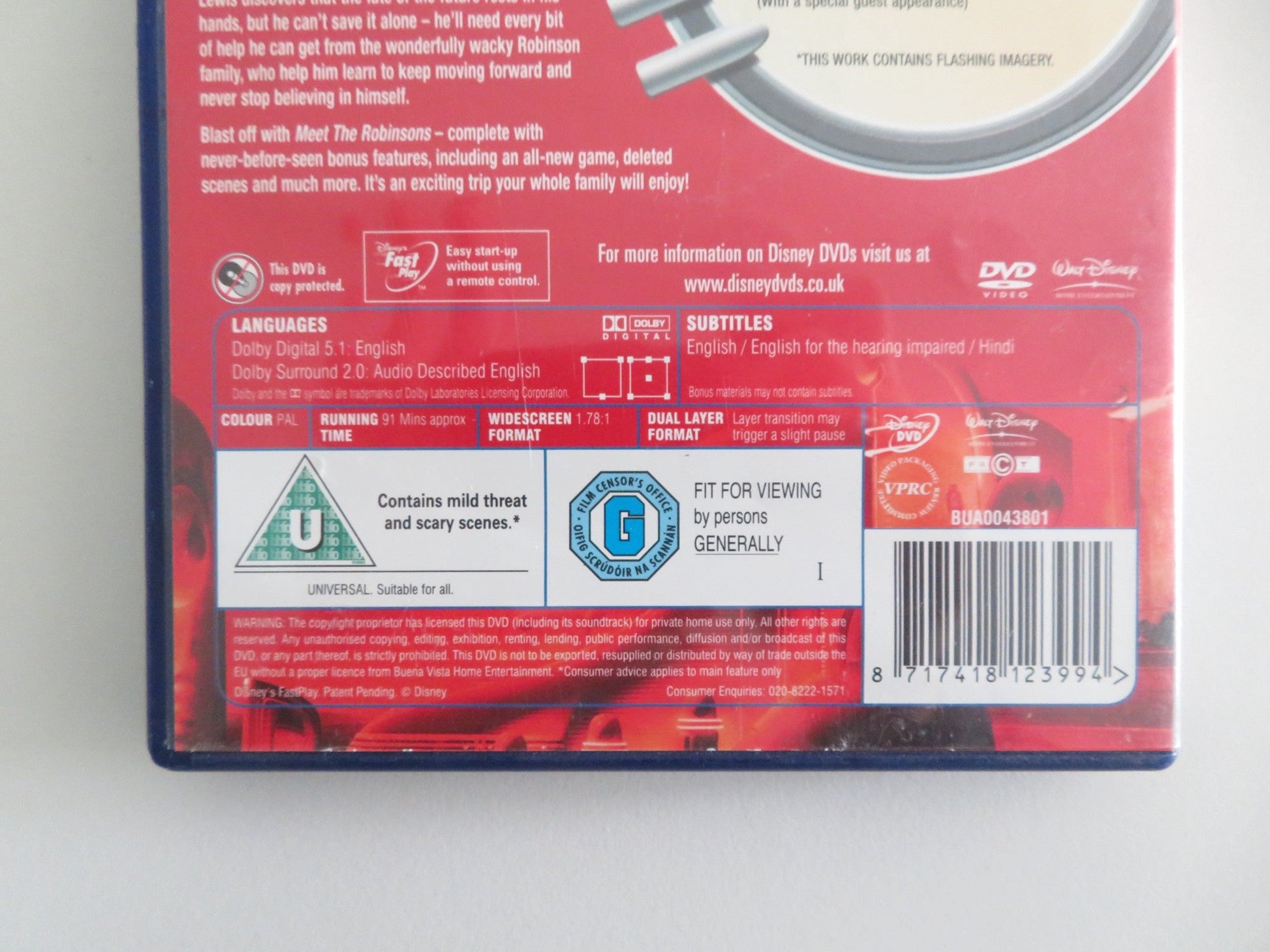 MEET THE ROBINSONS (DVD) DISNEY ANGELA BASSETT DANIEL HANSEN 2007 REGION 2 Movie posters