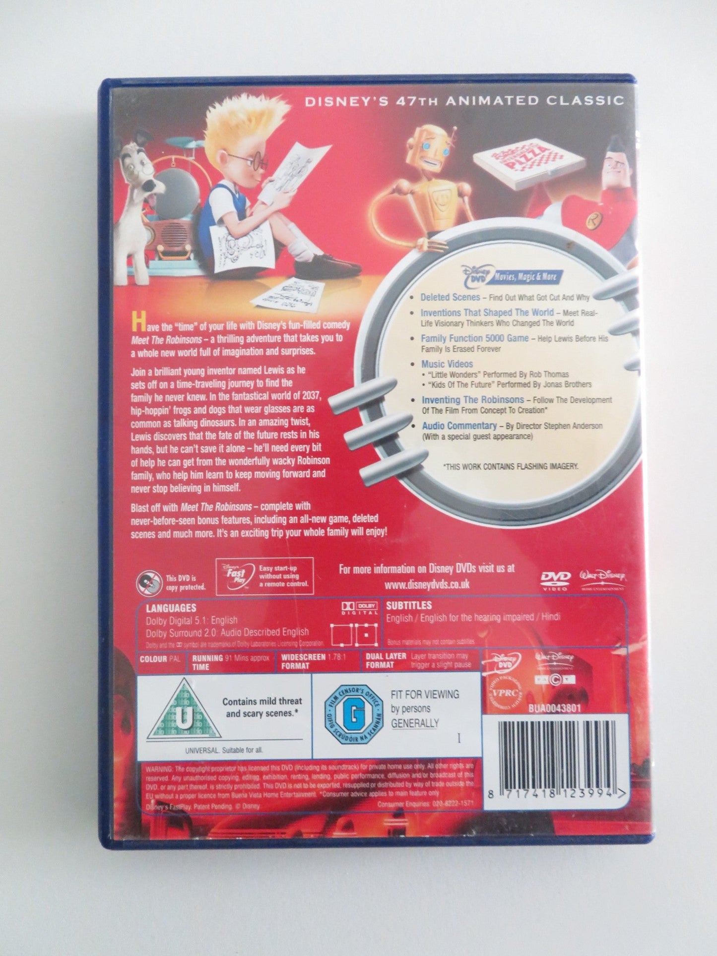 MEET THE ROBINSONS (DVD) DISNEY ANGELA BASSETT DANIEL HANSEN 2007 REGION 2 Movie posters