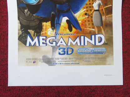 MEGAMIND ITALIAN LOCANDINA POSTER WILL FERRELL BRAD PITT 2010 Rendezvous Cinema Movie posters