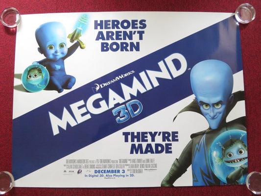 MEGAMIND UK QUAD ROLLED POSTER WILL FERRELL BRAD PITT 2010 Rendezvous Cinema Movie posters